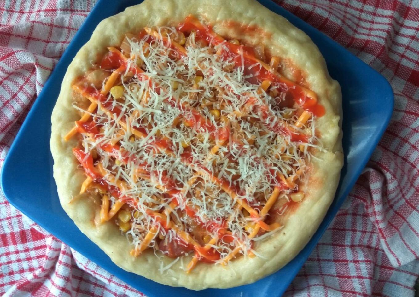 Pizza Homemade (Panggang di Teflon)