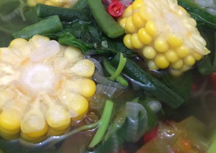 Bumbu Membuat Sayur bayam (mickyal) -kacang panjang, jagung manis- yang Menggugah Selera