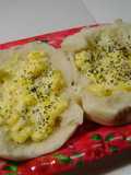 Sándwich abierto de huevo (para niños, rápido, sabroso)