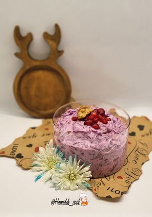 عکسی از دستور سالاد کلم قرمز و انار🥗