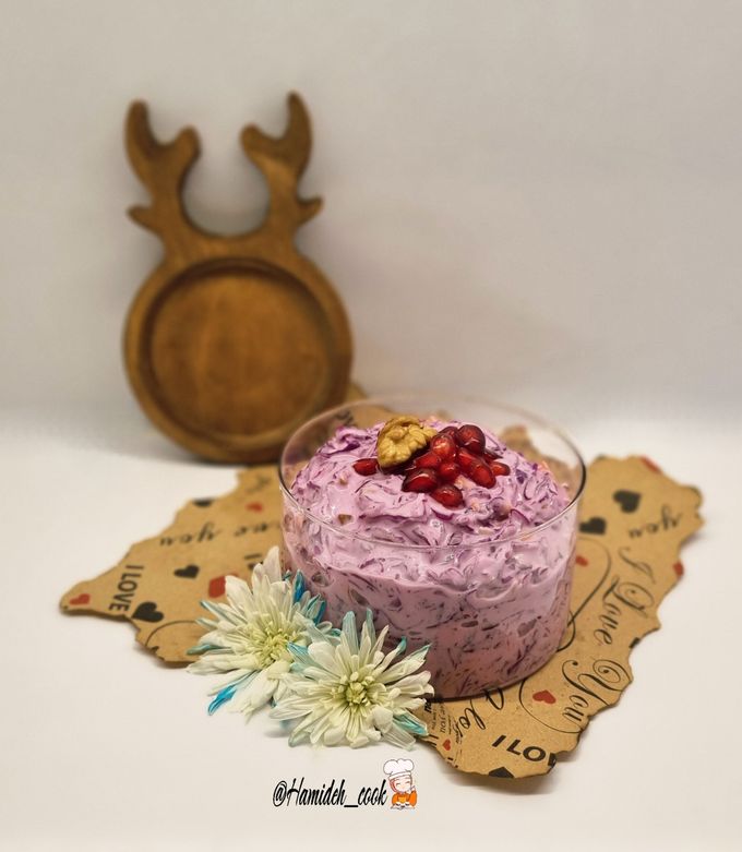 عکسی از دستور سالاد کلم قرمز و انار🥗