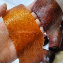 A picture of Fruit leather (Persian lavashak لواشک)#familyfriendly.
