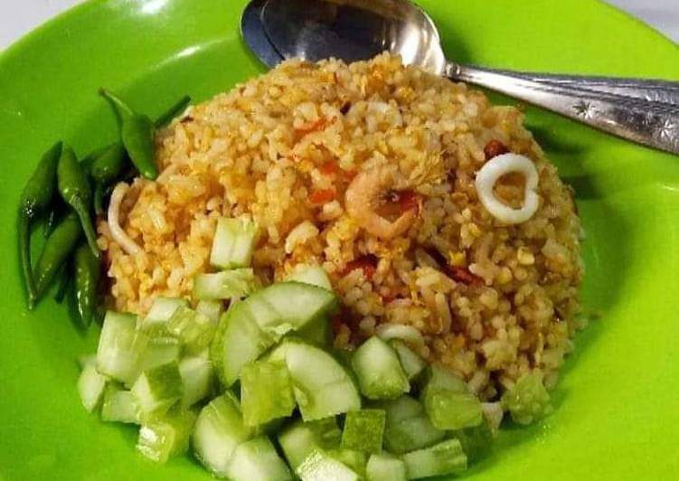 Resep Nasi goreng seafood Enak Banget