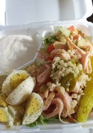 A picture of Cookies Loaded Salad.