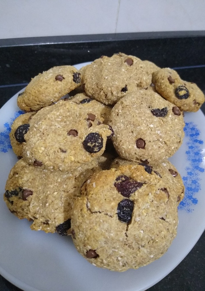Una foto de Galletas de Avena pasas y chispa de chocolate🤪😋