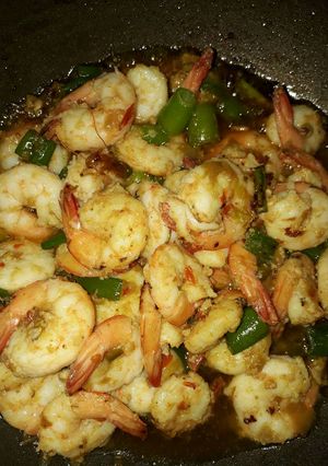 Foto resep Oseng udang no ribet # keto #