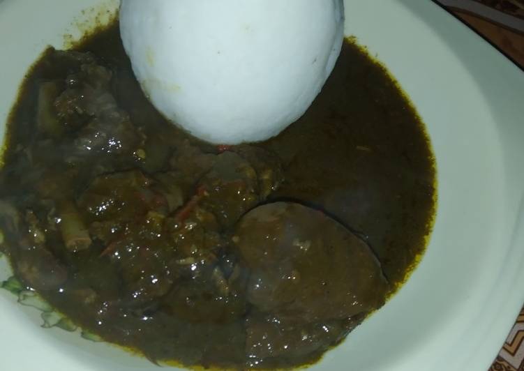 Steps to Prepare Favorite Kuka soup wit leftover stew By SumeeBelel&#39;s Cuisine