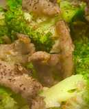 Bông cải xanh xào thịt bò