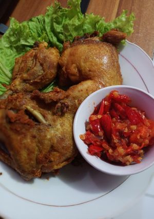 Foto resep Ayam goreng sambal bawang
