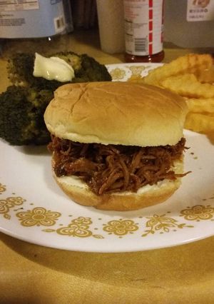 A picture of Slow Cooker Barbecue Chicken.