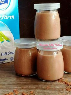 Foto resep Chocolate Silky Pudding / puding puyo coklat