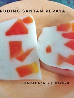 Foto resep Puding Santan Pepaya