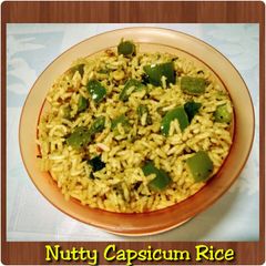 A picture of Nutty Capsicum Rice.