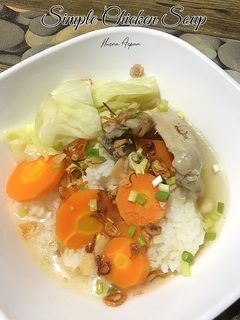 Foto resep Simple Aromatic Chicken Soup | Sup Ayam