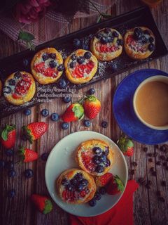 Gambar Puff pastry cream cheese fruit tarts
