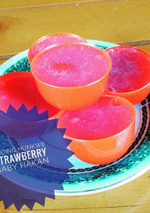 Foto resep Puding Hunkwe Strawberry (8m+)