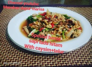 Foto resep Special,,,Tumis sapi lada hitam with caysim+telur