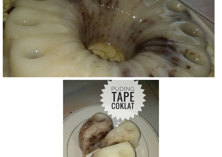 Resep Puding Tape Coklat yang Bikin Ngiler
