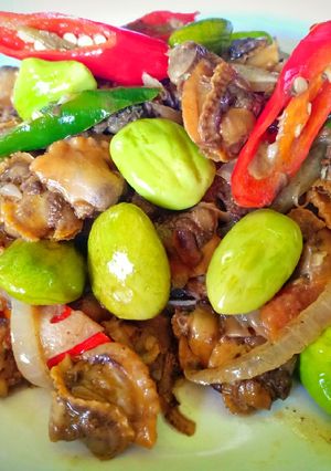Foto resep Oseng Kerang Petai Pedas