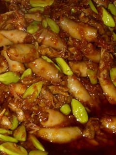 Foto resep Cumi asin balado pete