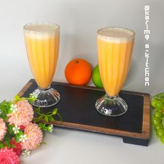 Orange lassi A picture of Orange lassi.