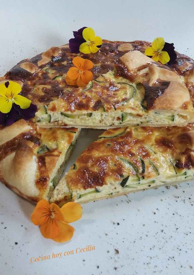 Una foto de Quiche de calabacín