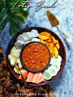 Foto resep Lotis Buah Sambal Kacang Kweni