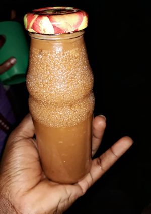 A picture of Coconut caramel sauce.