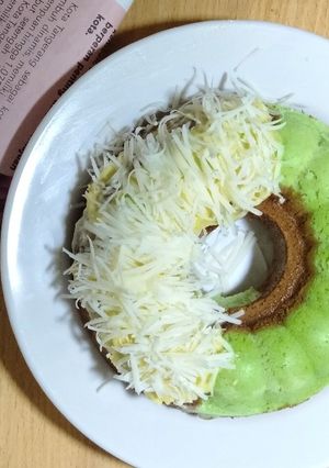 Foto resep Pandan Milo cake | no mixer no oven no gas