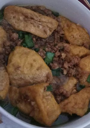 Foto resep Tahu kecap daging cincang