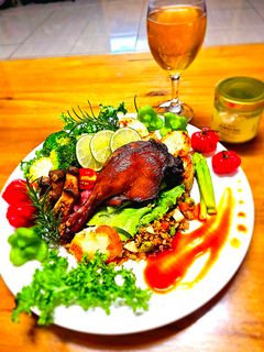 法式鵝油封鴨腿(創意料理) 的食譜成品照片