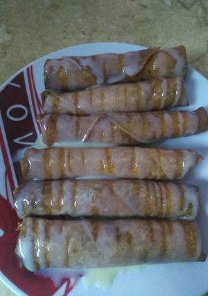 صورة لوصفة سبرينغ رول محشي بالتمر