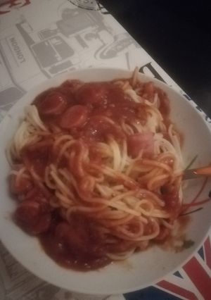Sheldon Cooper kedvenc virslis spagettije 🍝 #2019 kihívás recept fotója