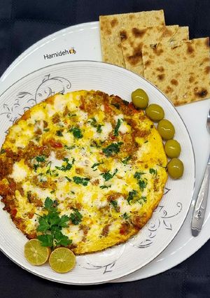 عکسی از دستور مخلمه عراقی (املت گوشت)😋