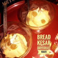 A picture of Bread Kesar Dry fruit Kulfi.