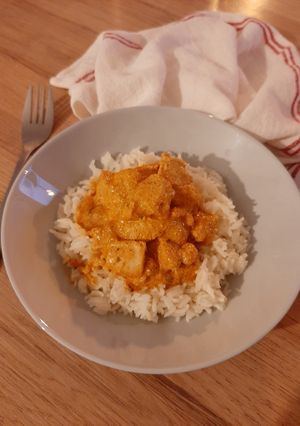 Une photo de Poulet korma