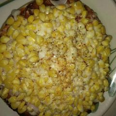 A picture of Corn cheese pizza.