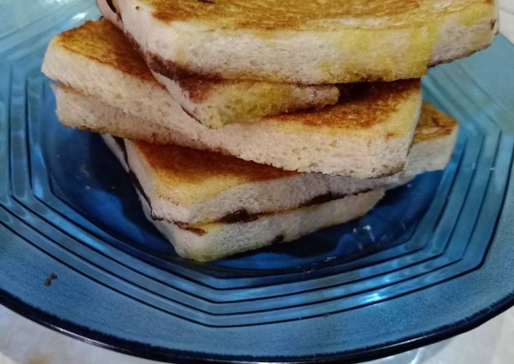 Roti bakar coklat keju homemade