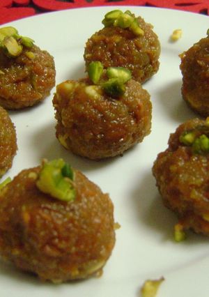 A picture of Carrot Laddu.