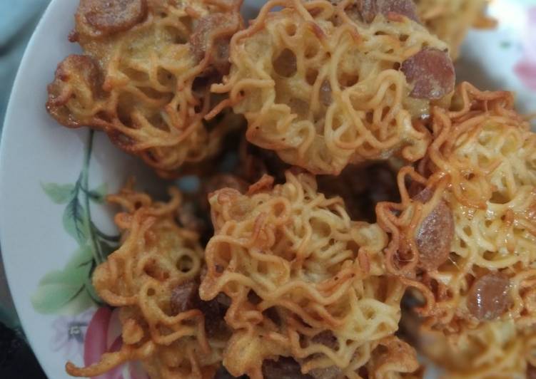 Fresh, Memasak Bakwan mie-bakwan mie instan kriuk alakadar tanpa bumbu tambahan Enak Sempurna