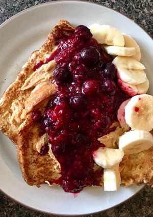 Una foto de French toast saludables!