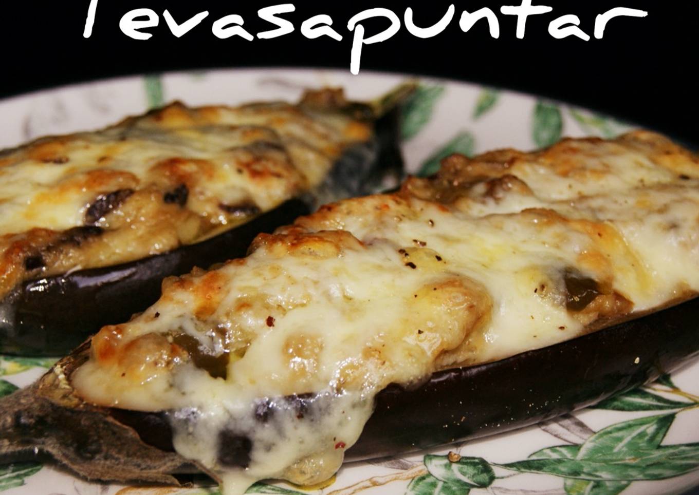 Berenjenas rellenas de gambas 🍆🦐