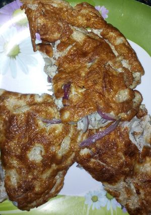 A picture of Onion omelette.