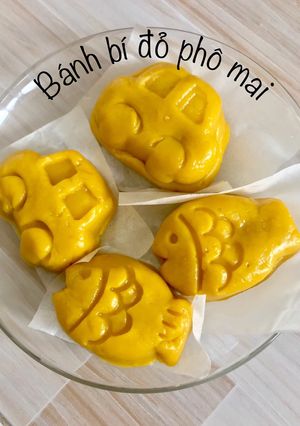 Hình của món Bánh bí đỏ phô mai.