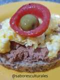 🍳Entrante con huevo revuelto🥚y paté de cordero