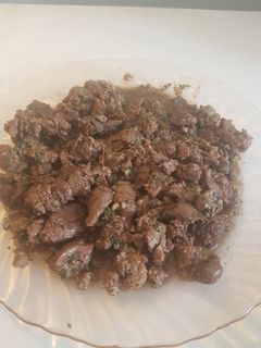 صورة لوصفة كبدة دجاج مشرملة