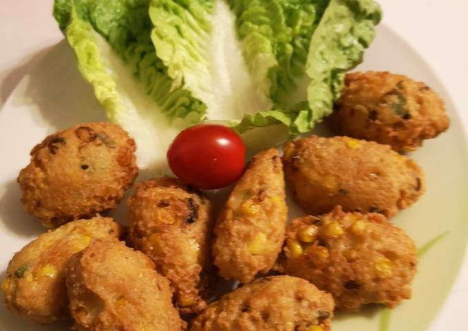 Resep Perkedel jagung tahu krenyes, Enak Banget