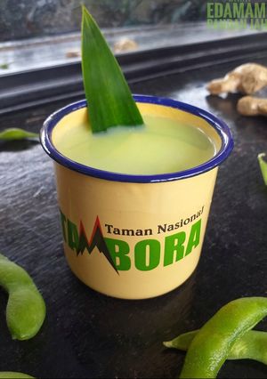 Foto resep Susu Edamame Jahe Pandan (rasa sari kacang hijau)