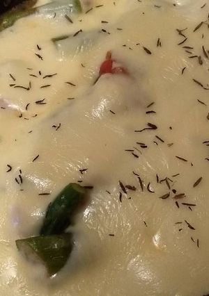 Una foto de Espárragos gratinados