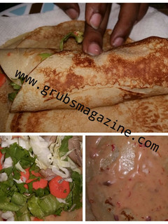 A picture of Pancake Wraps.